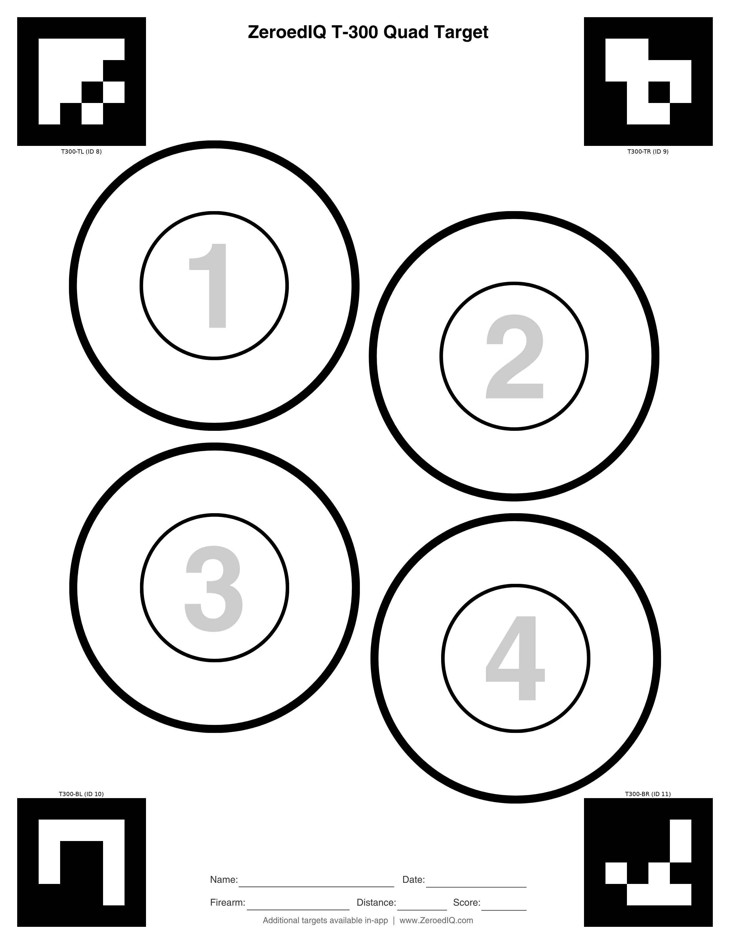 T-300 Quad Target preview
